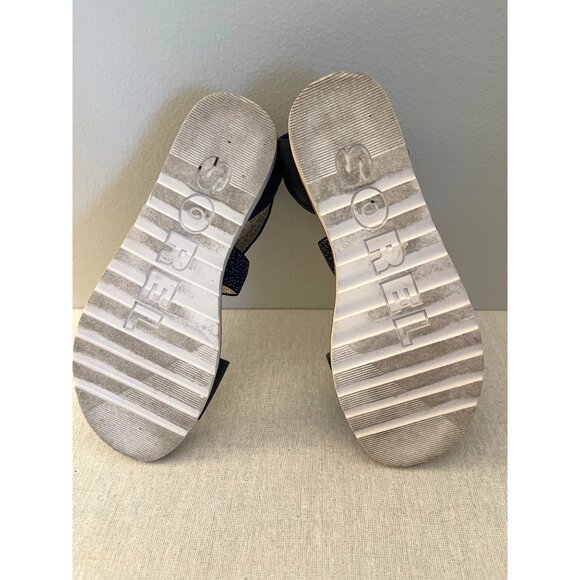 Sorel Womens Crisscross Strap Sandals Size Navy Blue size 8 - Picture 5 of 7